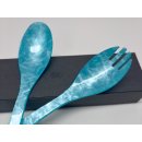 Salad server turquoise